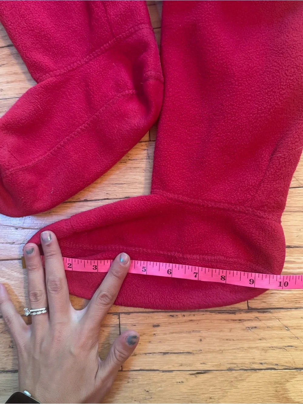 Hunter Fleece Tall Boot Sock Military Red US female foot 5-7